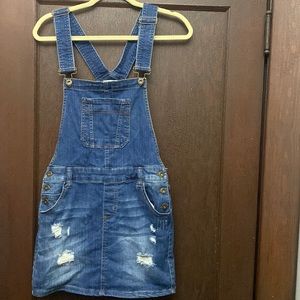 Women’s overall jean dress